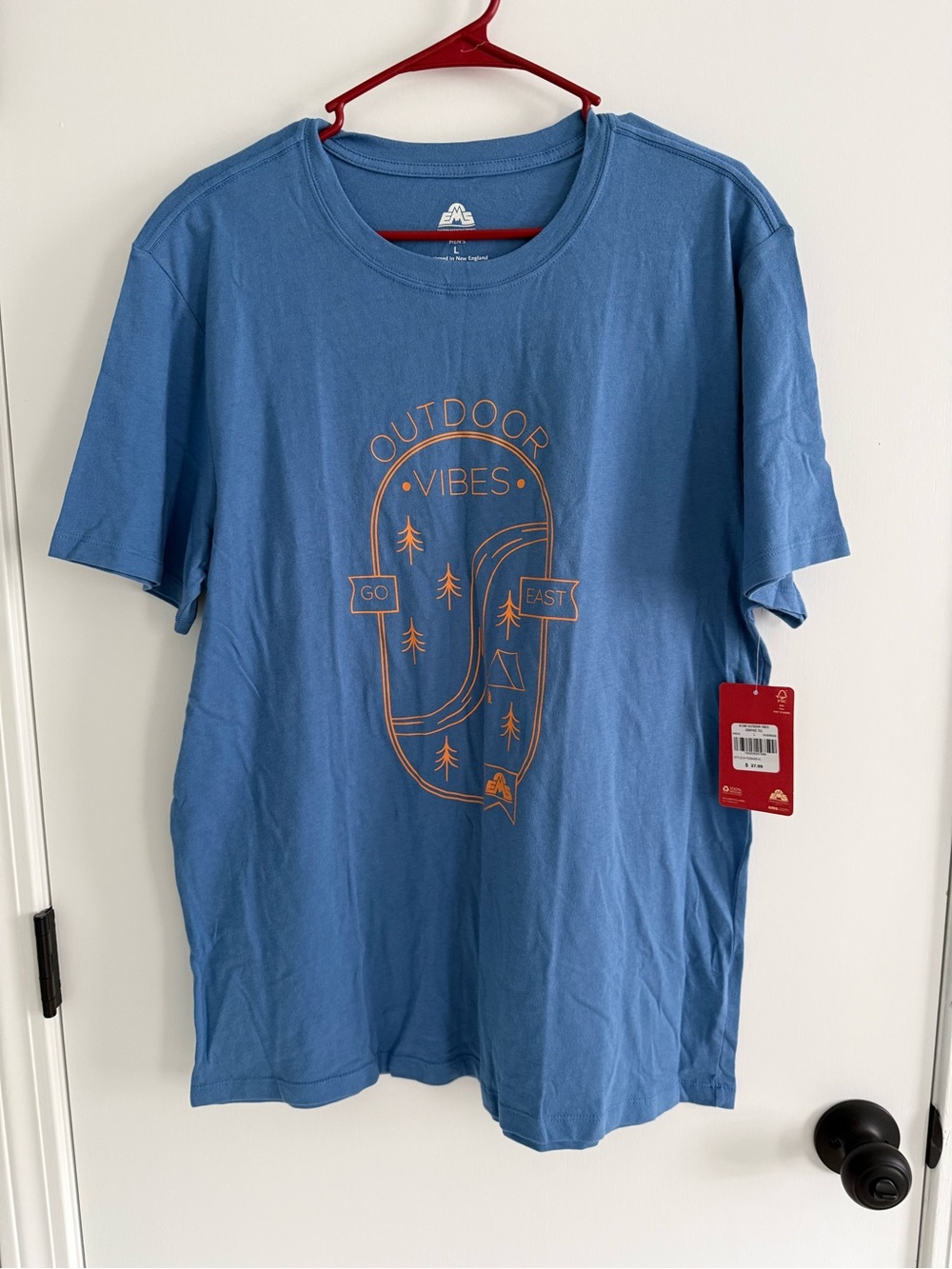 Eastern Mountain Sports Blue 'Outdoor Vibes' Graphic Tee